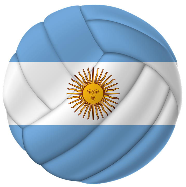 Ballon aux couleurs du drapeau argentin
